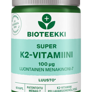 Bioteekki Super K2-Vitamiini (Menakinoni-7) 60 kaps