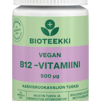 Bioteekki Vegan B12-Vitamiini 120 tabl