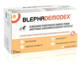 Blephademodex Puhdistuspyyhe silmäluomille 30 kpl