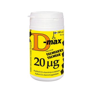 D-Max 20 mikrog Salmiakki tabl