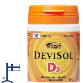 DeviSol 10 mcg - D-vitamiini 100 tabl