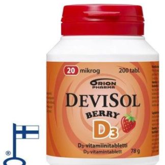 DeviSol Berry 20 mcg - D-vitamiini 200 kpl