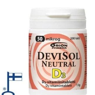 DeviSol Neutral 50 mcg - D-vitamiini 200 tabl