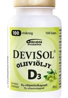 DeviSol Oliiviöljy 100 mcg - D-vitamiini 100 kaps