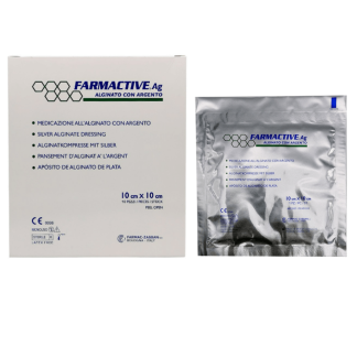 Farmactive Ag Hopea-Alginaattisidos 10X10cm 10 kpl