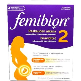 Femibion 2, Raskausajan ravintolisä 28 caps + 28 tabl. 28 caps+28 tabl