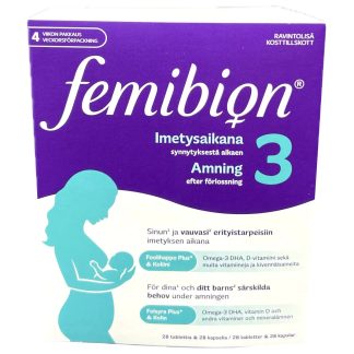 Femibion 3, Imetysajan ravintolisä 28 caps + 28 tabl 28 caps+28 tabl