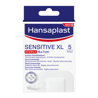Hansaplast Sensitive XL 6 X 7cm 5 kpl
