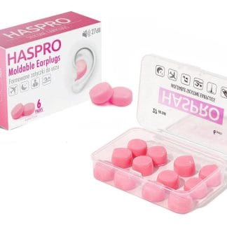Haspro Moldable Silikonikorvatulpat Pinkki 6 paria