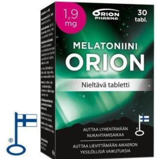 Melatoniini Orion 1,9 mg, Nieltävä tabl