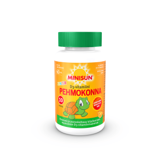 Minisun Pehmokonna Appelsiini 10 mcg D-Vitamiini lapselle kpl