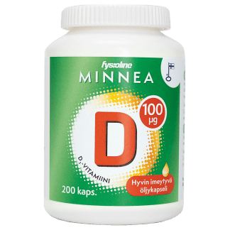 Minnea D-Vitamiini 100 mikrog 200 kaps