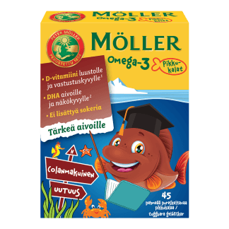 Möller Omega-3 Pikkukalat Colanmakuinen 45 kpl