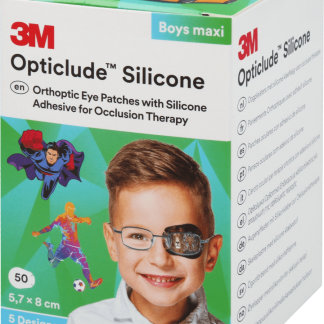 Opticlude Silicone Maxi, yli 6 vuotiaille, 50 kpl lajitelma pojille 50 kpl