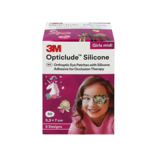 Opticlude™ Silicone Maxi, yli 6 vuotiaille, 50 kpl lajitelma tytöille 50 kpl
