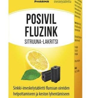 Posivil Fluzink Sitruuna-Lakritsi 40 imeskelytabl