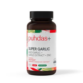 Puhdas+ Super Garlic, Valkosipuli (Aged Garlic + Garlic Extract + Zinc) kaps