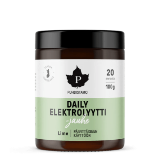Puhdistamo Daily Elektrolyyttijauhe Lime 100 g