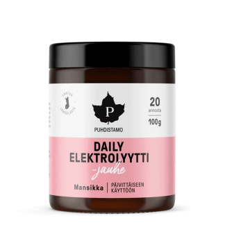 Puhdistamo Daily Elektrolyyttijauhe Mansikka g