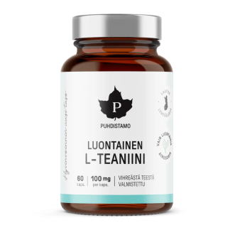 Puhdistamo Luontainen L-Teaniini 100 mg 60 kaps