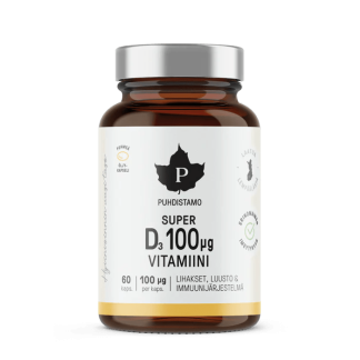 Puhdistamo Super D3-vitamiini 100 mcg kaps