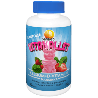 Sana-Sol Vitanallet Kalsium+D-Vitamiini 90 kpl