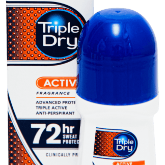 Triple Dry Mens Active Fragrant Roll-On Antiperspirantti 50 ml
