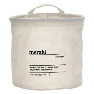 Meraki Storage Basket Caring White