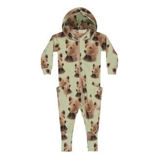 Bear -Jumpsuit | Spring Green - 98/104