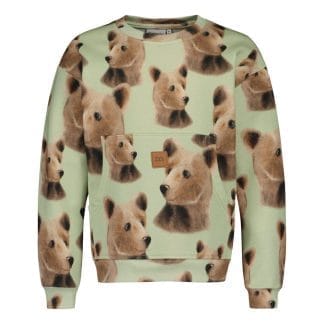 Bear Pocket Sweater -Collegepaita | Spring Green - 74/80