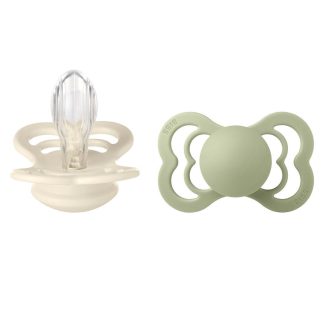 BIBS Pacifier Supreme Silicone Ivory/Sage Koko 2 2 kpl