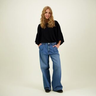Bell Sleeve Shirt -Paita | Licorice - XXL