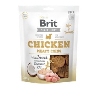Brit Care Jerky Meaty Coins kana ja hyönteiset