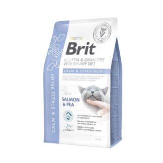 Brit Veterinary Diet Cat Grain Free Calm & Stress Relief Salmon & Pea