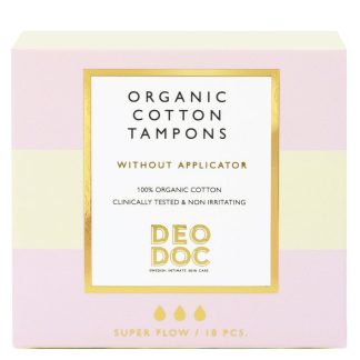 DeoDoc Digital Organic Cotton Tampons Super 18 kpl