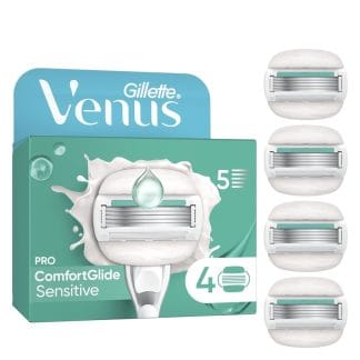 Gillette Venus Pro ComfortGlide Sensitive Razor Blades 4 kpl