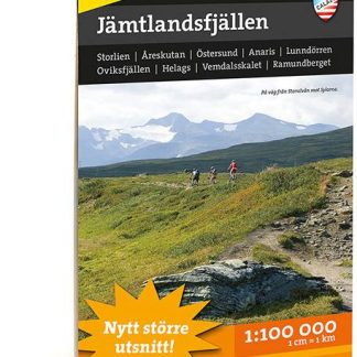 Calazo Jämtlandsfjällen Fjällkarta Tyvek retkeilykartta
