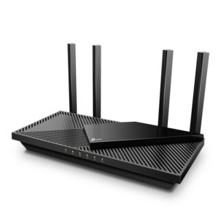 TP-LINK AX3000 Dual-Band Wi-Fi 6 RouterSPEED: 574 Mbps at 2.4 GHz + 2402 Mbps at 5 GHz SPEC: 4× Antennas, 1× Gigabit