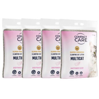 Compact Care Multicat Babypowder 4 x 14 kg
