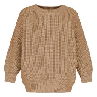 Cotton Knit Jumper -Lasten Neulepaita |  Nougat - 86/92