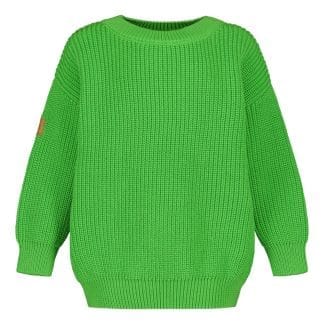 Cotton Knit Jumper -Lasten Neulepaita | Space Green - 98/104