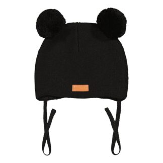 Cutie Hat -Merinovillapipo | Black - 3-4Y