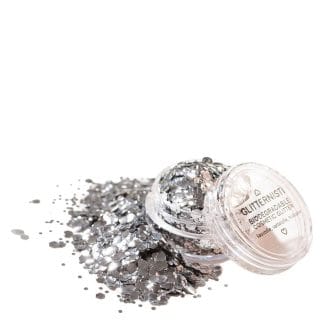 GLITTERNISTI Chunky Silver Mix Cosmetic Glitter