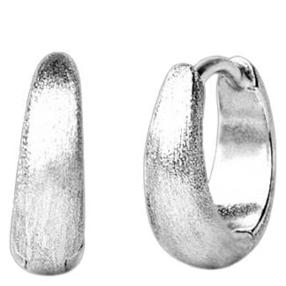 Muli Collection Brushed Ultra Mini Huggies Silver
