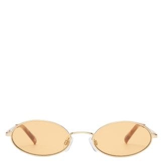 Le Specs Love Train Gold With Mustard Mono Lens