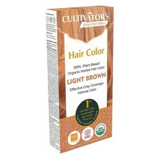 Cultivator's Organic Herbal Hair Color Light Brown 4pcs