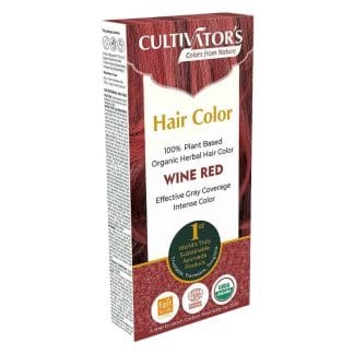 Cultivator's Organic Herbal Hair Color Wine Red 4pcs
