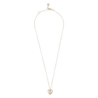 Snö of Sweden Lovely Heart Pendant Neck 42 plain Gold 42cm
