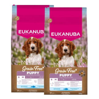 Eukanuba Grain Free Puppy S/M 2 x 12kg