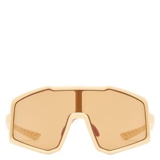 Le Specs Vulture Ivory With Light Brown Mono Lens